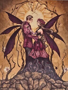 Jessica Galbreth LOVE SPRINGS ETERNAL Enchanted Art 5X7 Mini Print EAP3857 NEW